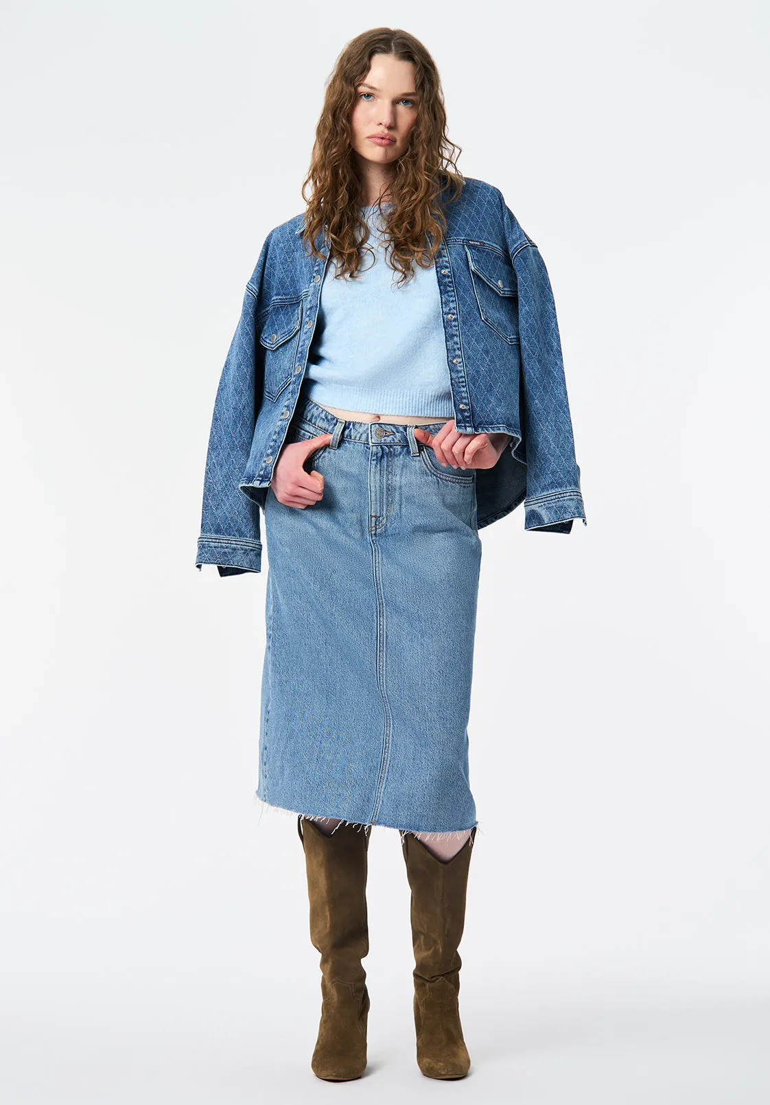 Bettey Women's Puff Sleeve Sweater, Lt Blue - SW0137 sold by Buffalo Jeans product image thumbnail 4