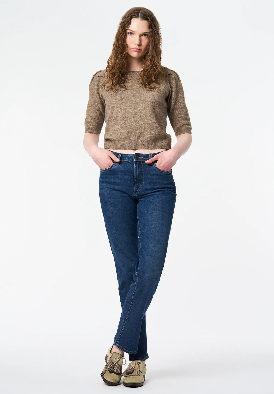 Bettey Women's Puff Shoulder Short-Sleeve Sweater, Cedar - SW0137 sold by Buffalo Jeans product image thumbnail 4