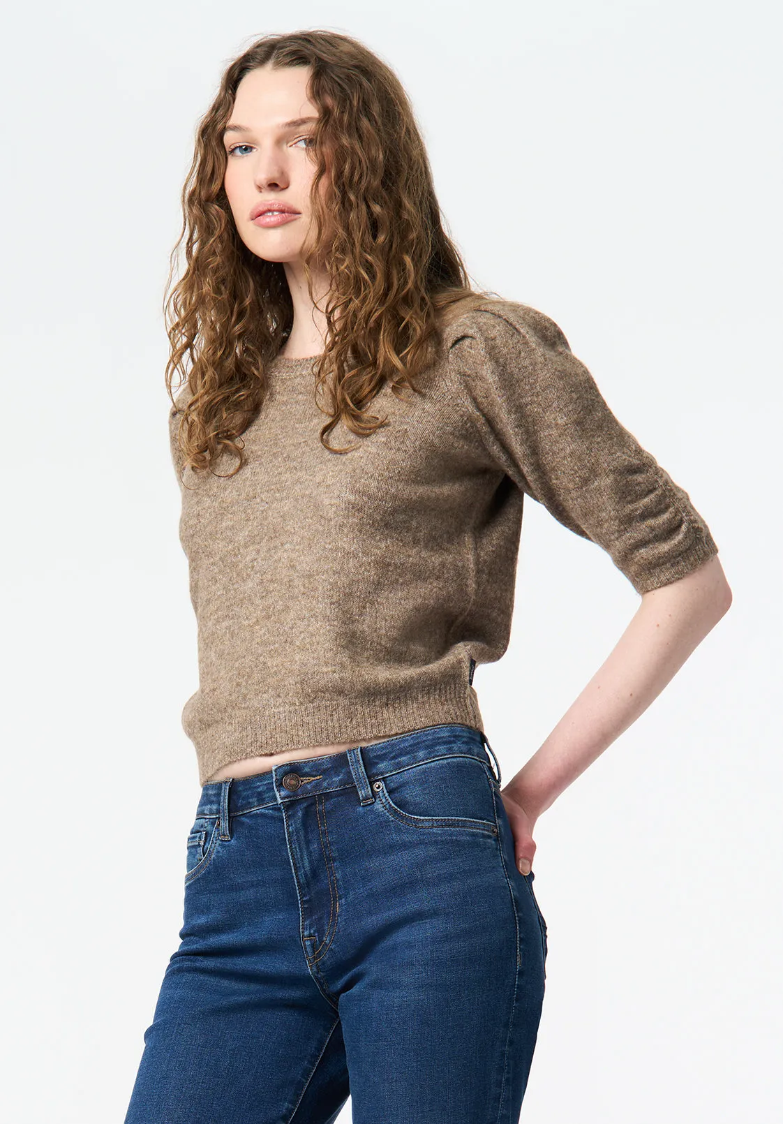 Bettey Women's Puff Shoulder Short-Sleeve Sweater, Cedar - SW0137 sold by Buffalo Jeans product image thumbnail 2
