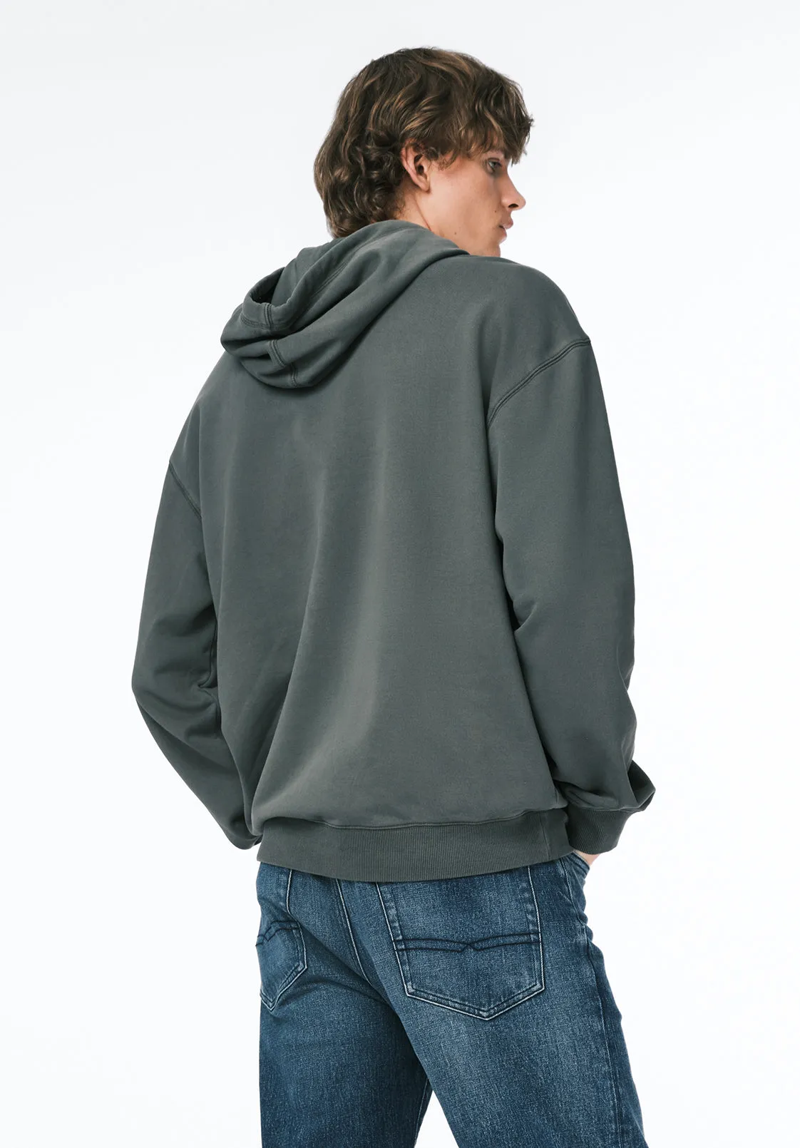 Finley Men's Relaxed Hooded Sweatshirt, Dark Forest - BM24741 sold by Buffalo Jeans product image thumbnail 3