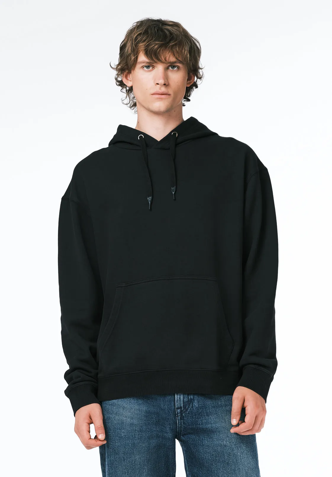 Finley Men's Relaxed Hooded Sweatshirt, Black - BM24741 sold by Buffalo Jeans