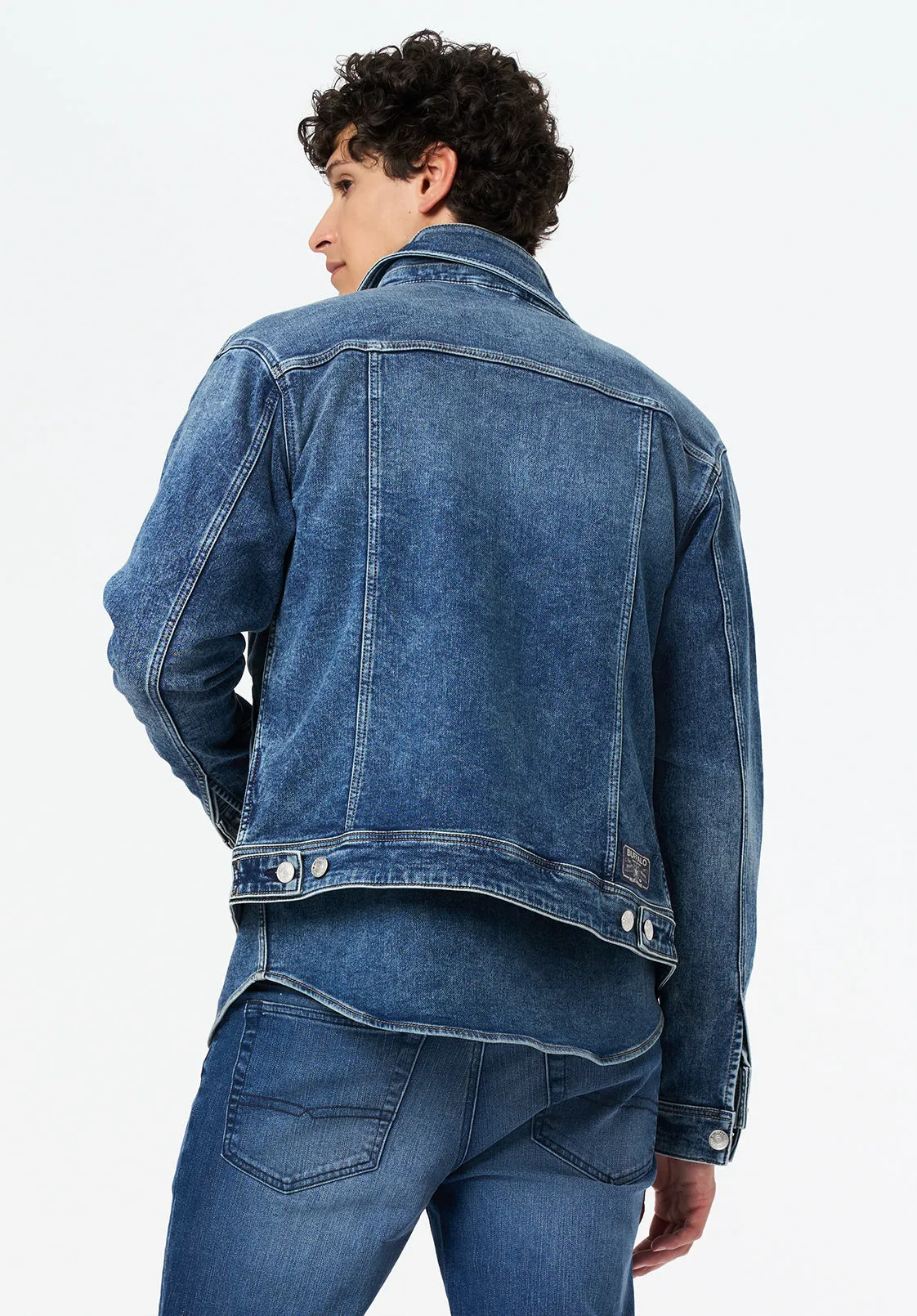 Joe Men's Denim Jacket, Sanded and Vintage Blue - BM26069 sold by Buffalo Jeans product image thumbnail 3
