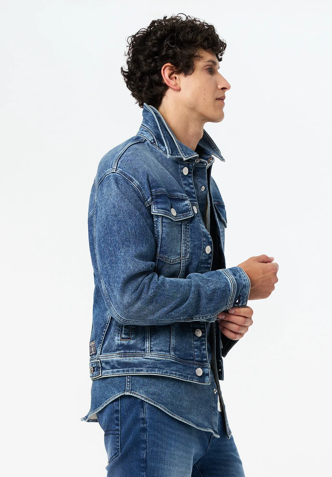 Joe Men's Denim Jacket, Sanded and Vintage Blue - BM26069 sold by Buffalo Jeans product image thumbnail 2