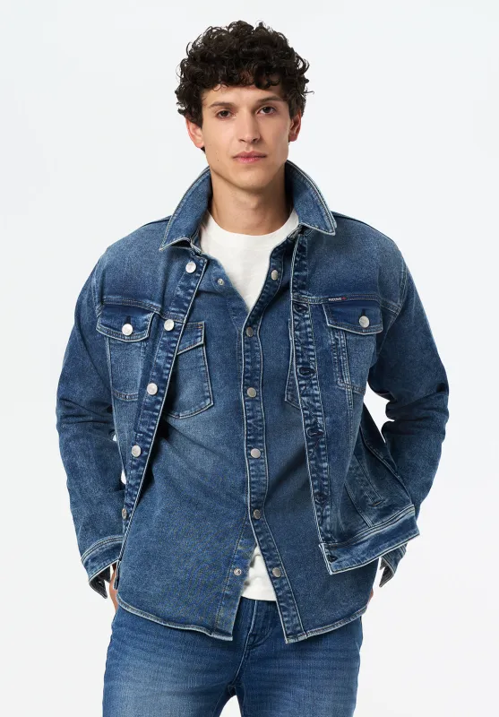 Joe Men's Denim Jacket, Sanded and Vintage Blue - BM26069 sold by Buffalo Jeans