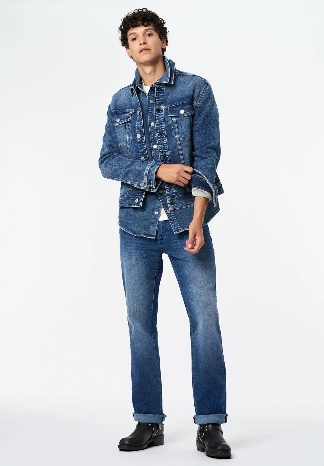 Joe Men's Denim Jacket, Sanded and Vintage Blue - BM26069 sold by Buffalo Jeans product image thumbnail 4