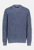 Washy Men's Textured Knit Crewneck Sweater, Whale - BM24698 sold by Buffalo Jeans