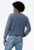 Washy Men's Textured Knit Crewneck Sweater, Whale - BM24698 sold by Buffalo Jeans