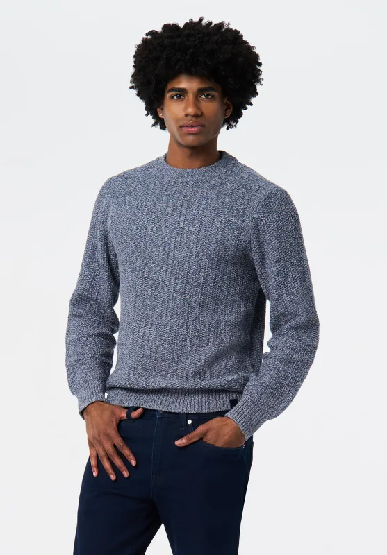 Waylon Men's Marled Sweater, Mirage - BM24680 made by Buffalo David Bitton
