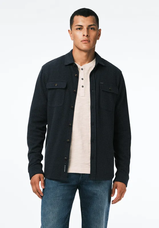 Samme Men's Long-Sleeve Plaid Blanket Shirt, Midnight Blue - BM24694 sold by Buffalo Jeans