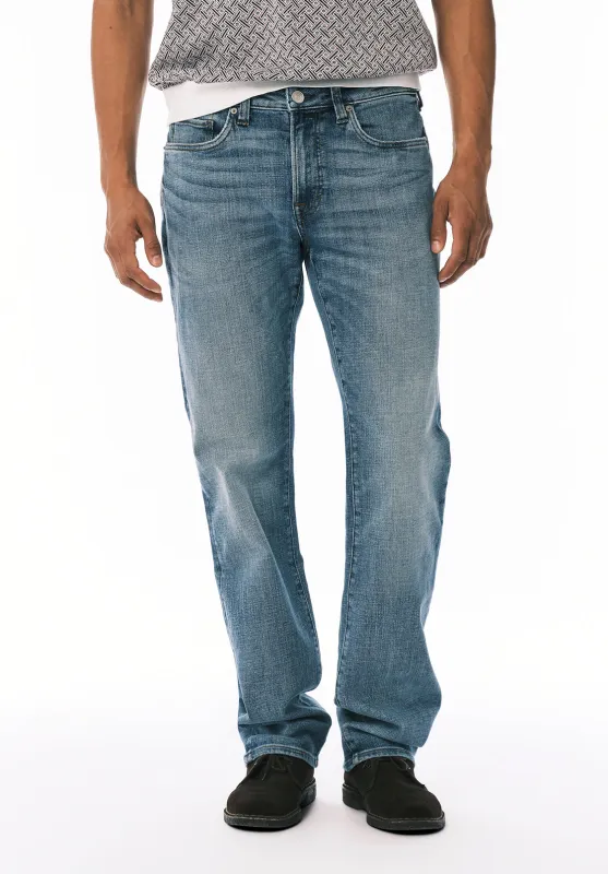 Relaxed Straight Driven Men's Jeans, Worn Out Blue - BM26155 sold by Buffalo Jeans
