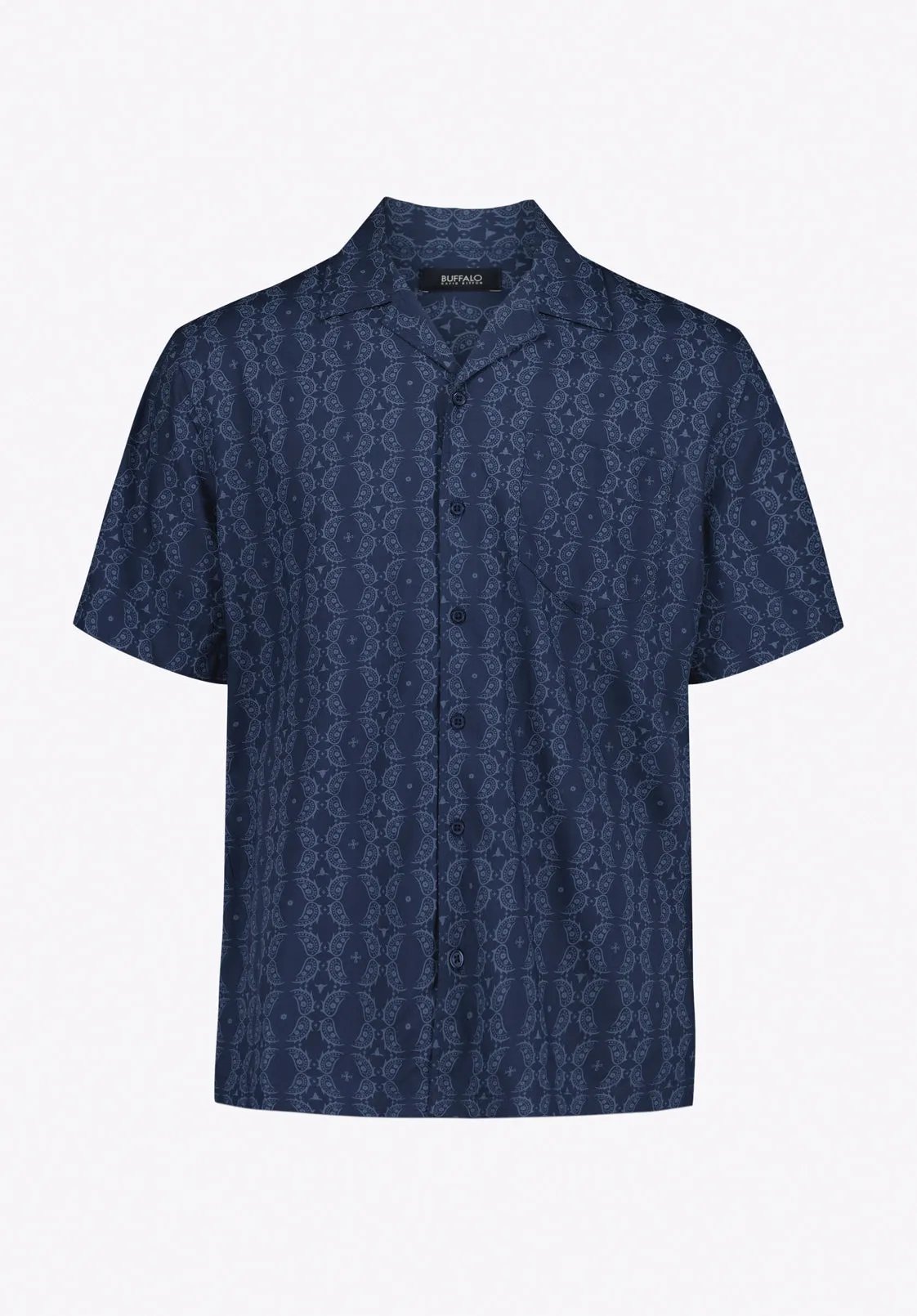 Sandro Men's Printed Short-Sleeve Camp Shirt, Whale - BM24768 sold by Buffalo Jeans product image thumbnail 5