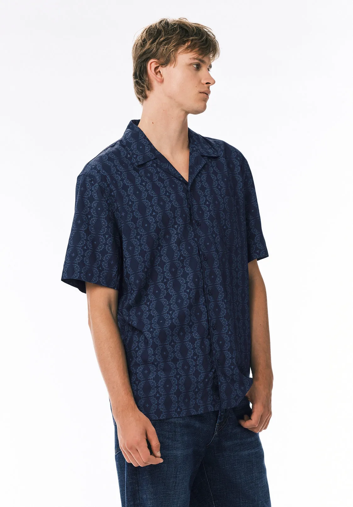 Sandro Men's Printed Short-Sleeve Camp Shirt, Whale - BM24768 sold by Buffalo Jeans product image thumbnail 2