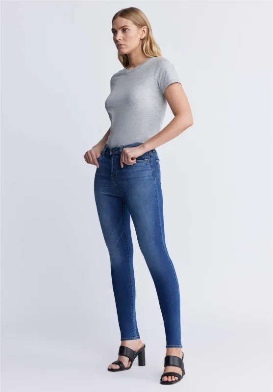 High Rise Skinny Skylar Women's Jeans, Open blue - BL15675 made by Buffalo David Bitton