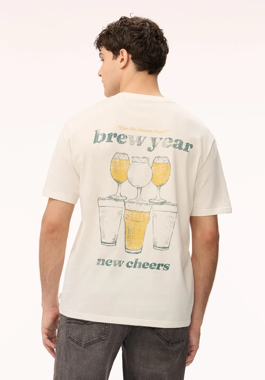 Tebrew Men's Graphic Tee, Milk - BM24818 sold by Buffalo Jeans product image thumbnail 2