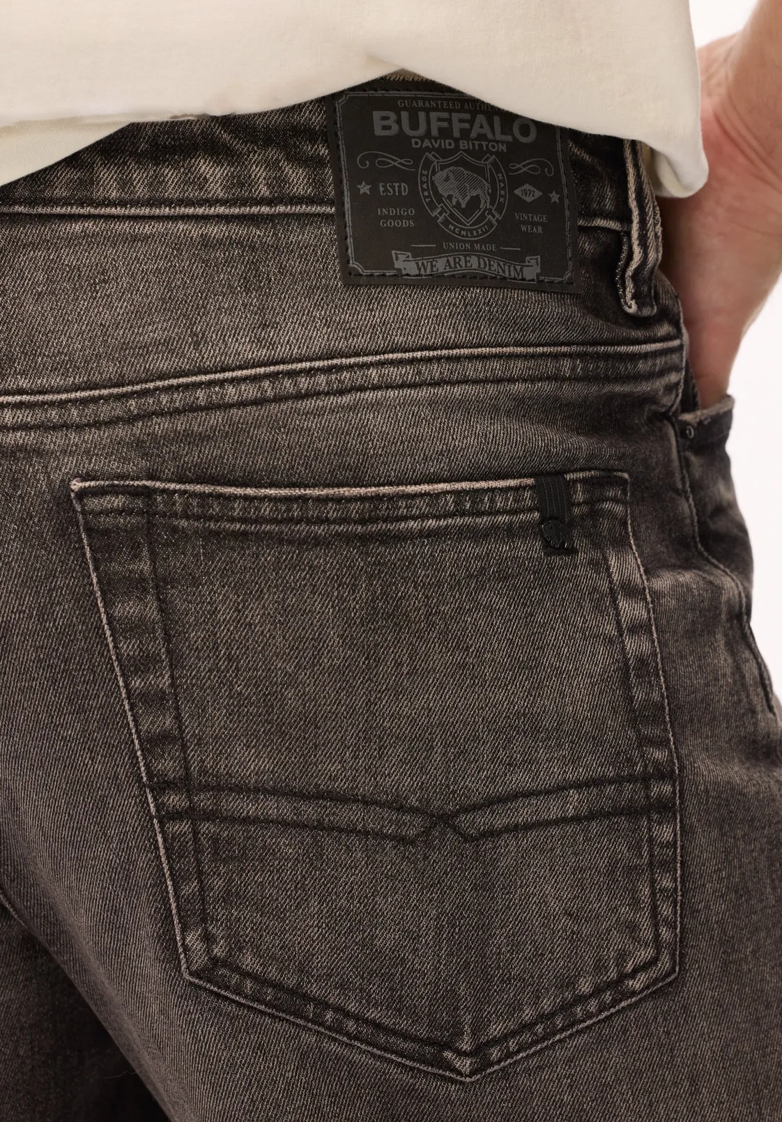 Ruffer Men's Easy Fit Jeans, Worn and Faded - BM26202 sold by Buffalo Jeans product image thumbnail 5