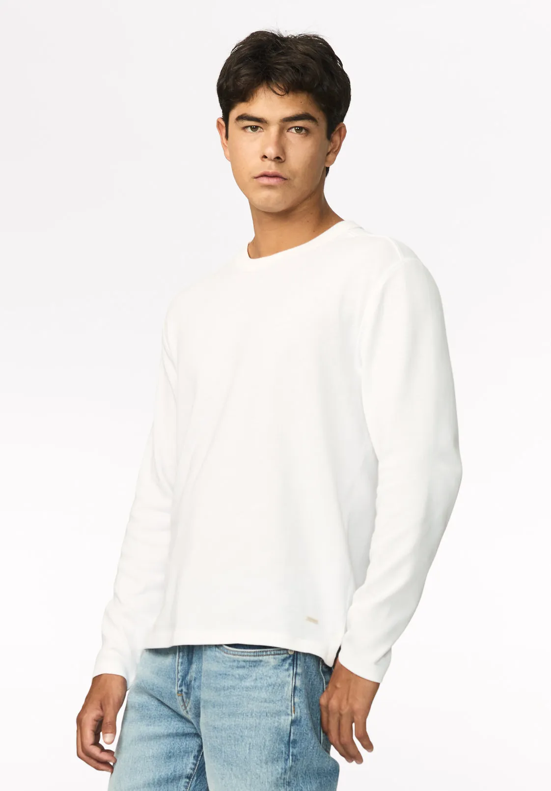 Kitchell Men's Ribbed Long Sleeve Top, White - BM24973 sold by Buffalo Jeans product image thumbnail 2