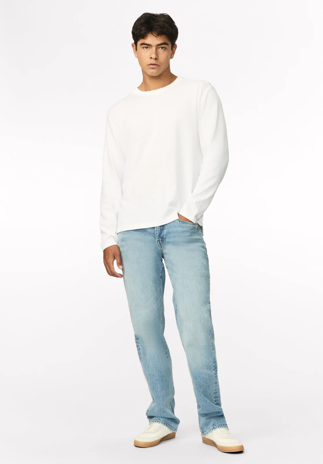 Kitchell Men's Ribbed Long Sleeve Top, White - BM24973 sold by Buffalo Jeans