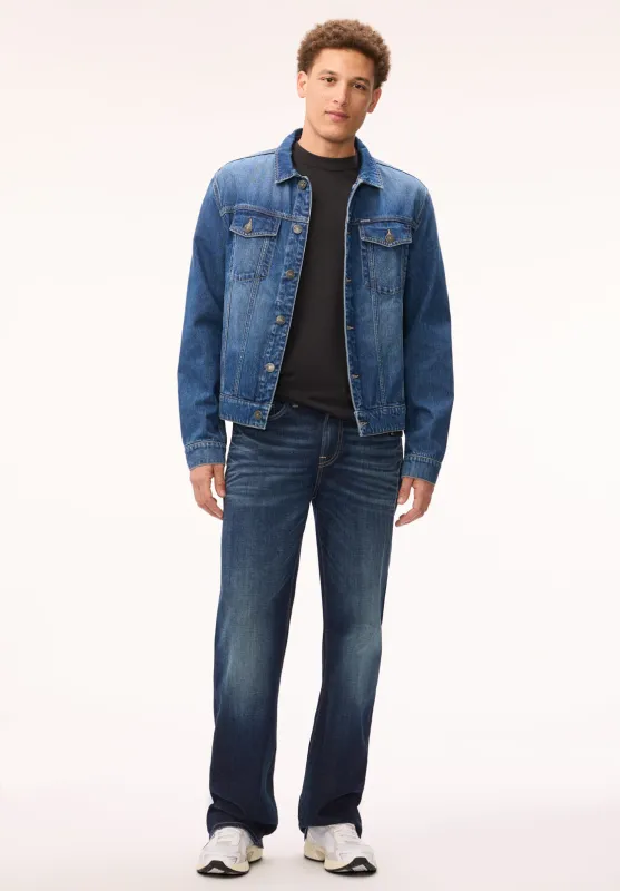Ruffer Men's Easy Fit Jeans, Creased and Sanded - BM26189 made by Buffalo David Bitton