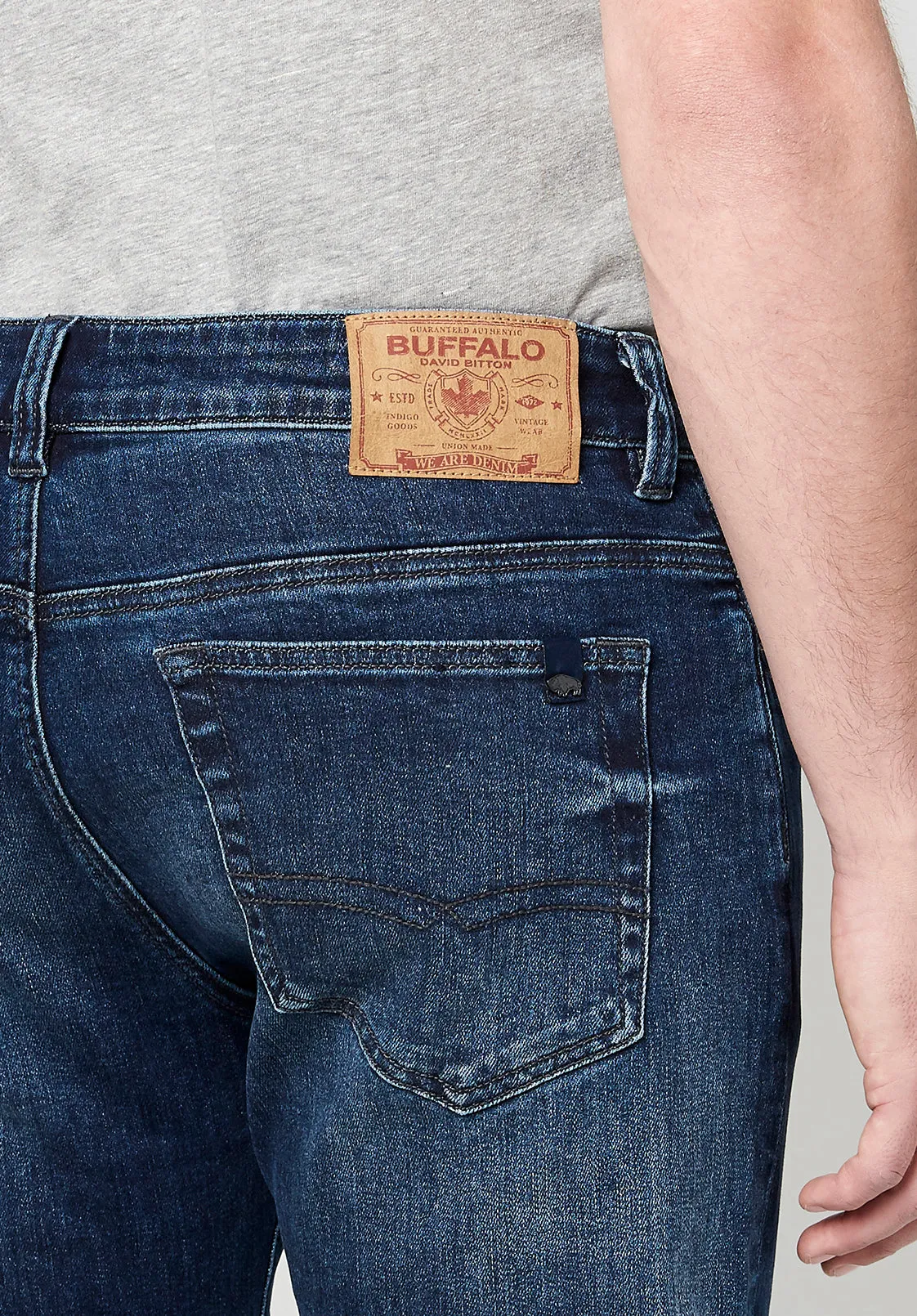 Straight Six Men's Faded & Whiskered Jeans - BM22801 sold by Buffalo Jeans product image thumbnail 5