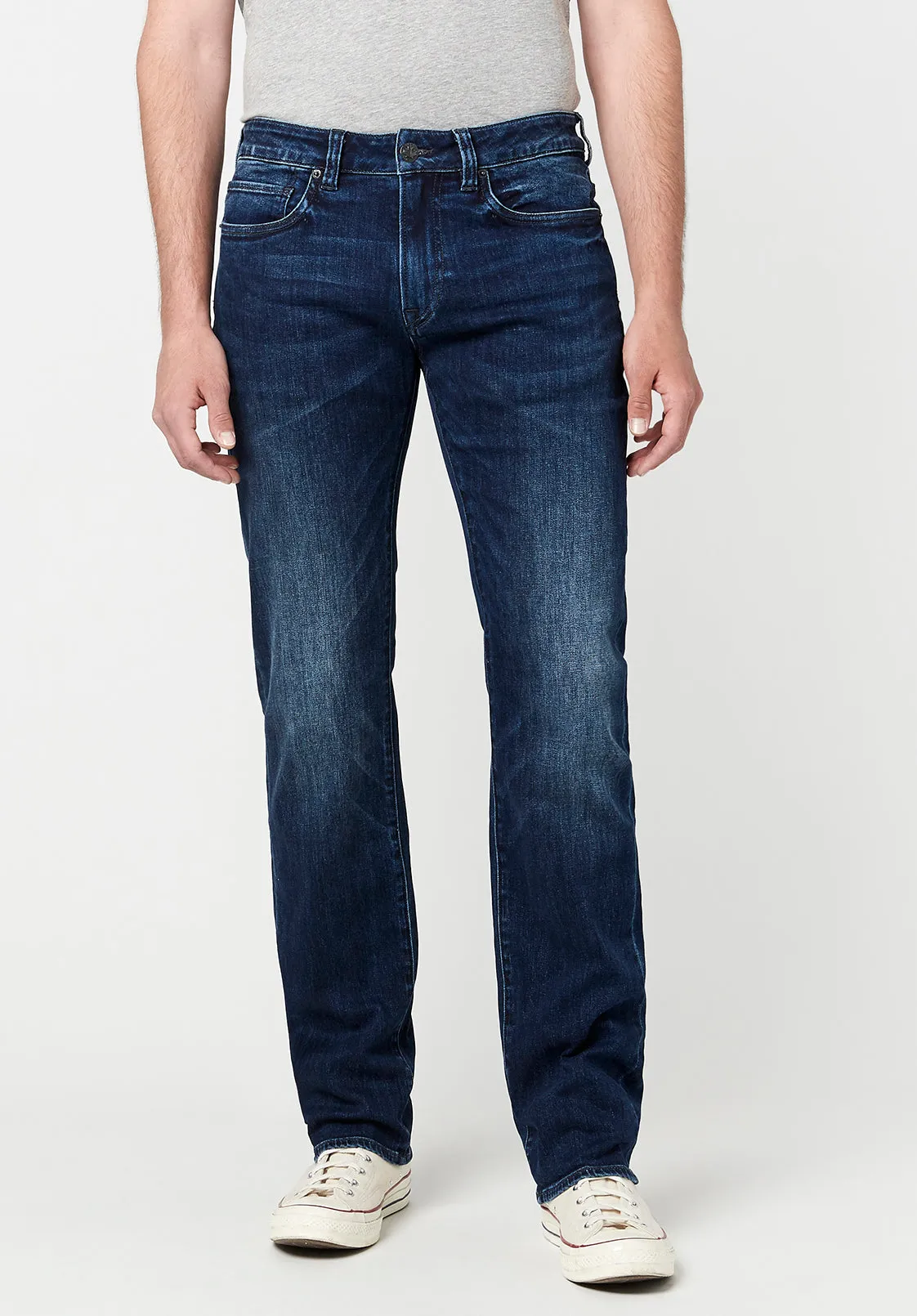 Straight Six Men's Faded & Whiskered Jeans - BM22801 sold by Buffalo Jeans