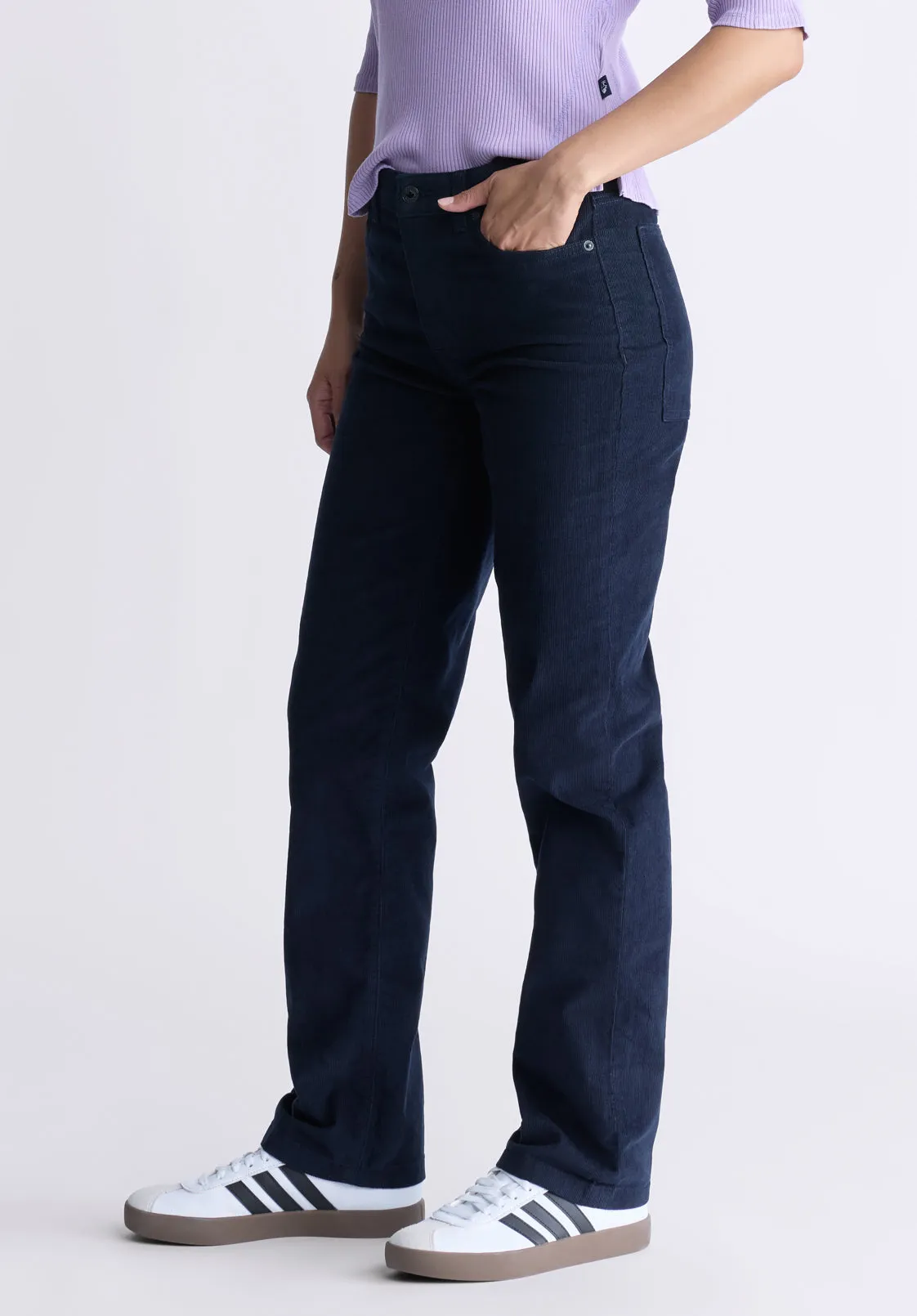 Mid Rise Straight Mary Women's Pants, Rinse Washed Navy - BL16007 sold by Buffalo Jeans product image thumbnail 4