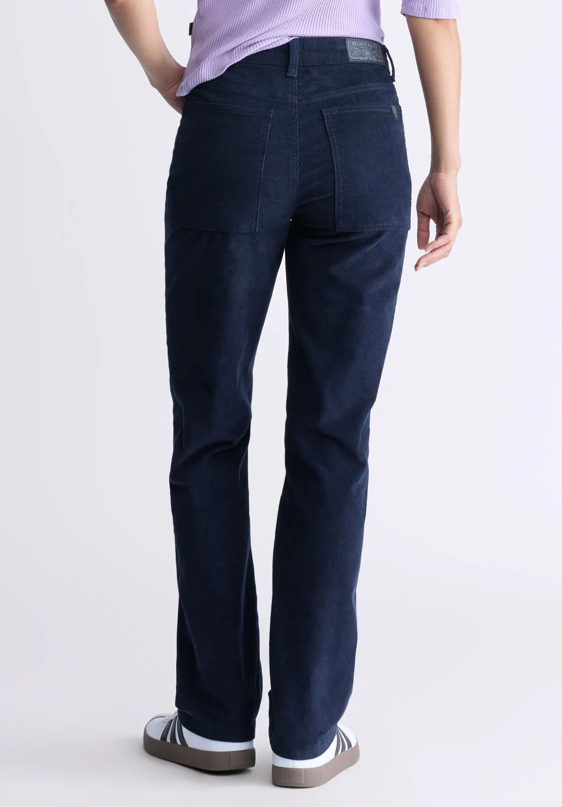 Mid Rise Straight Mary Women's Pants, Rinse Washed Navy - BL16007 sold by Buffalo Jeans product image thumbnail 3