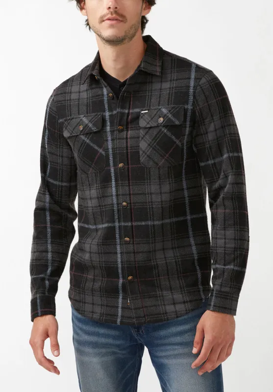 Samme Men's Blanket Shirt in Black Plaid - BM24305 sold by Buffalo Jeans