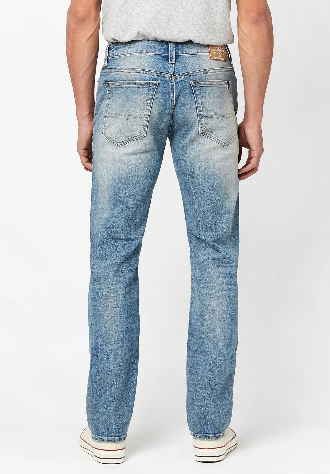 Straight Six Men's Jeans in Veined and Recycled - BM22760 sold by Buffalo Jeans product image thumbnail 2