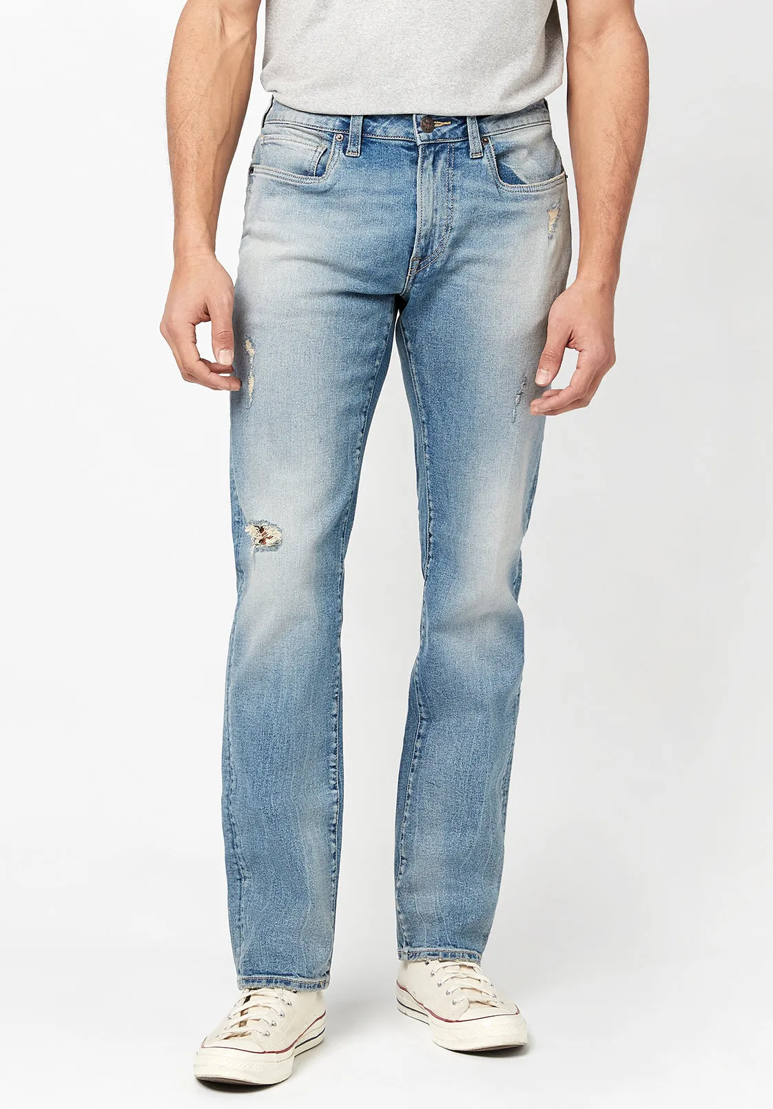 Straight Six Men's Jeans in Veined and Recycled - BM22760 sold by Buffalo Jeans