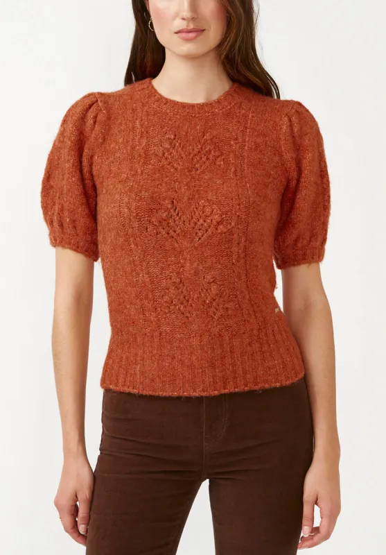 Lissa Women's Short Sleeve Sweater in Ginger Orange - SW0015F sold by Buffalo Jeans