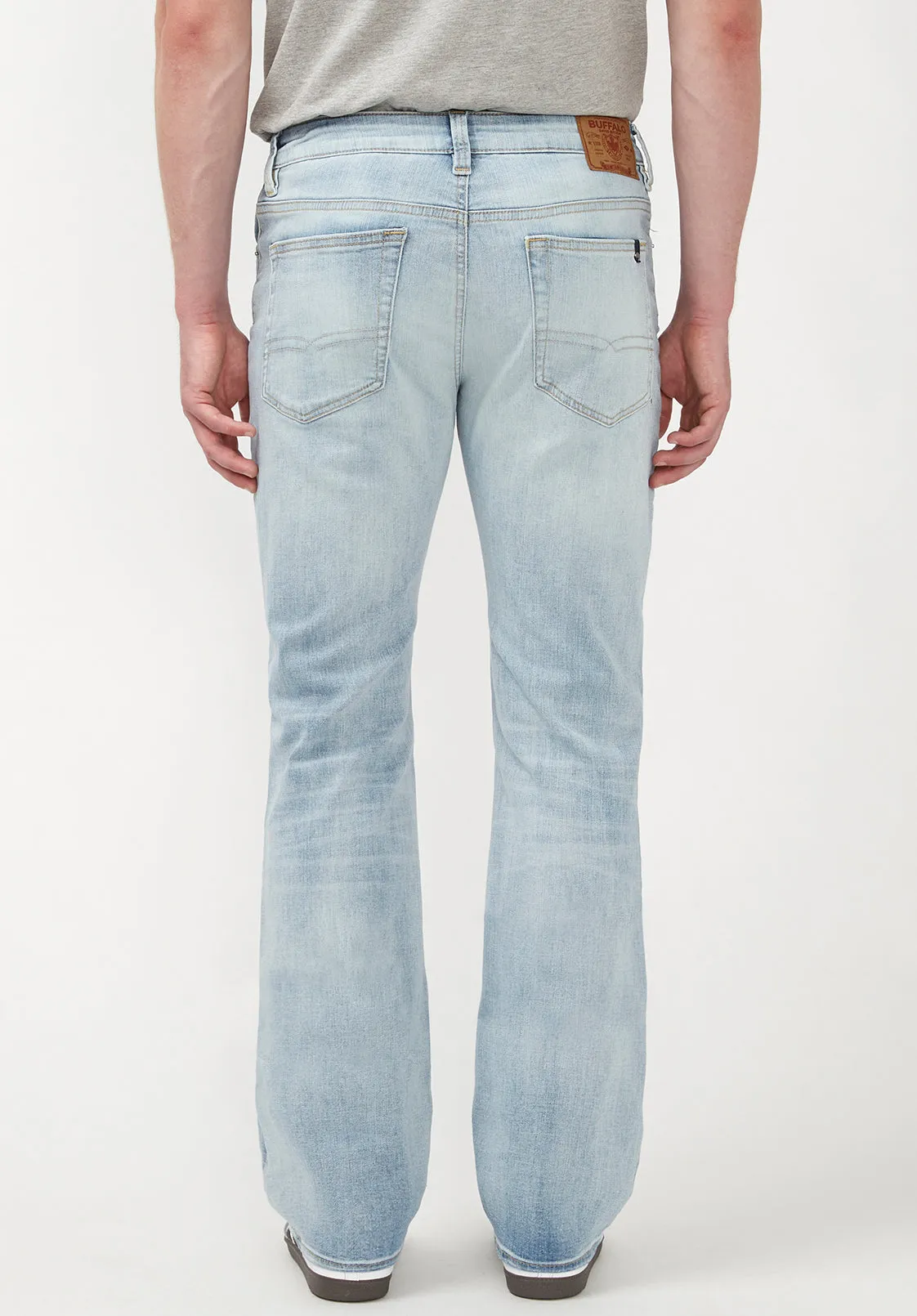 Slim Boot King Men's Jeans in Crinkled Bleached Blue - BM22791 sold by Buffalo Jeans product image thumbnail 2