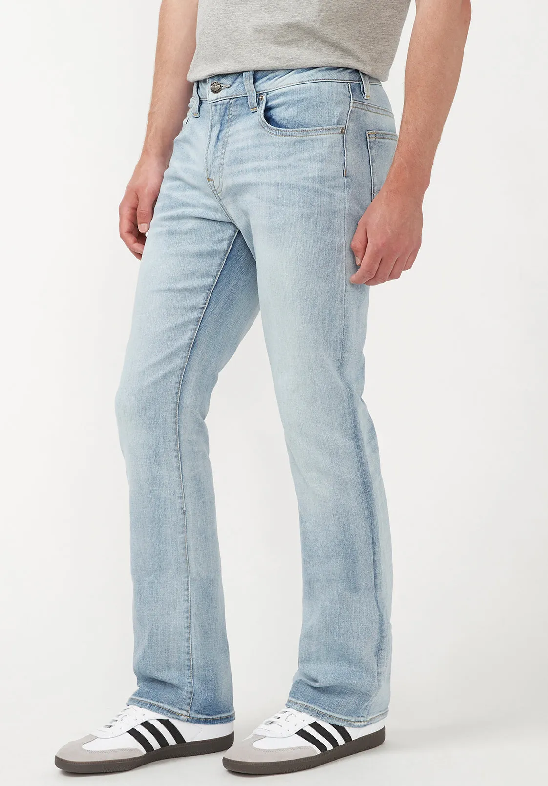 Slim Boot King Men's Jeans in Crinkled Bleached Blue - BM22791 sold by Buffalo Jeans product image thumbnail 3