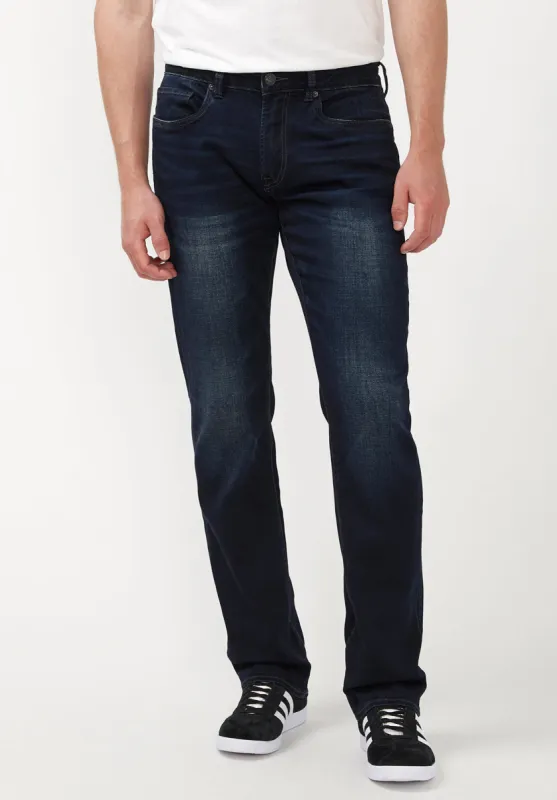 Straight Six Men's Jeans in Authentic and Deep Indigo - BM20457 sold by Buffalo Jeans
