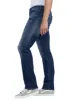 Straight Six Men's Jeans in Veined and Crinkled Indigo - BM22828 sold by Buffalo Jeans