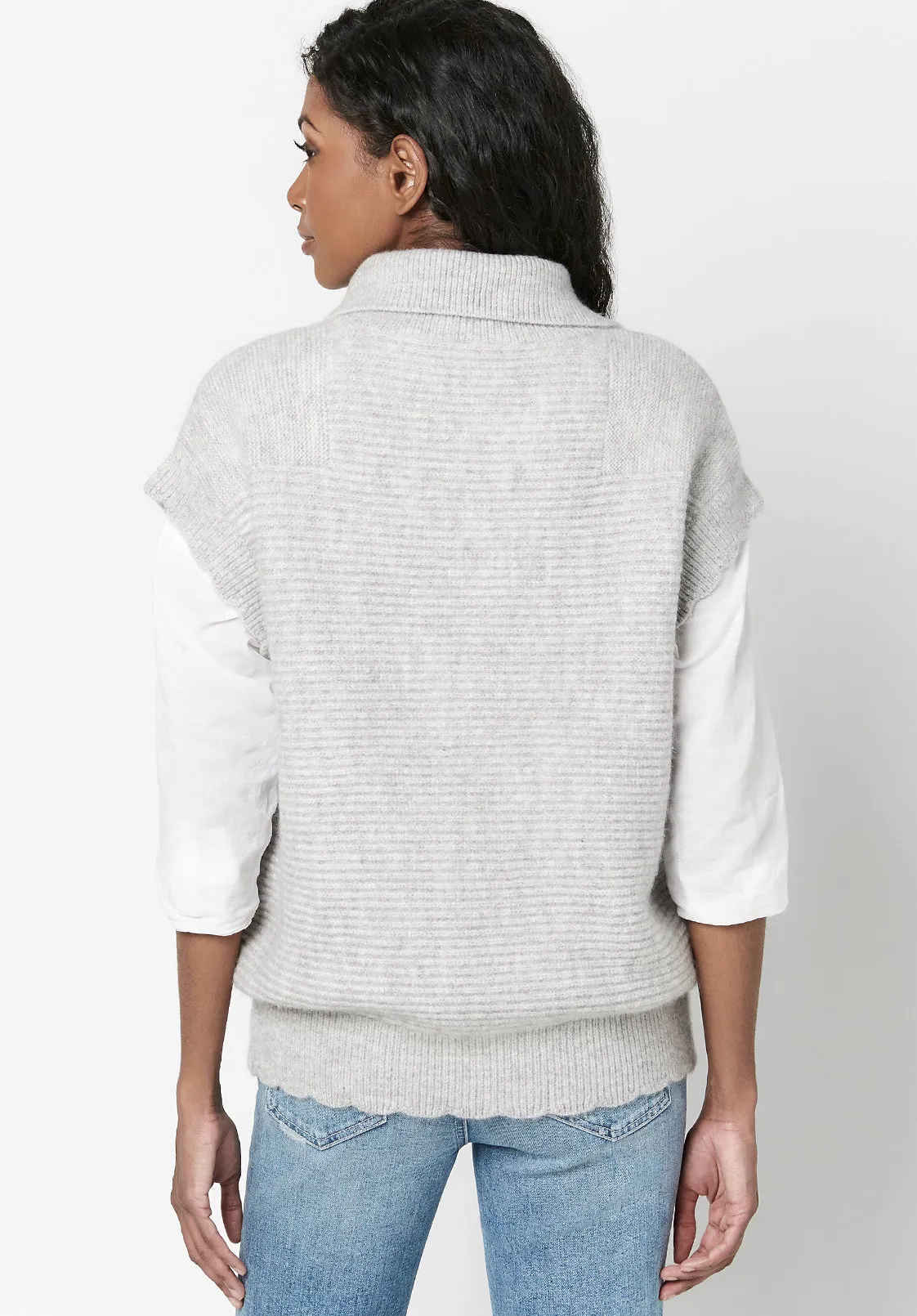 Funnel Neck Larissa Sweater Vest - SW0535F sold by Buffalo Jeans product image thumbnail 2