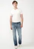 Relaxed Straight Driven Men's Jeans in Sanded Blue - BM22641 sold by Buffalo Jeans