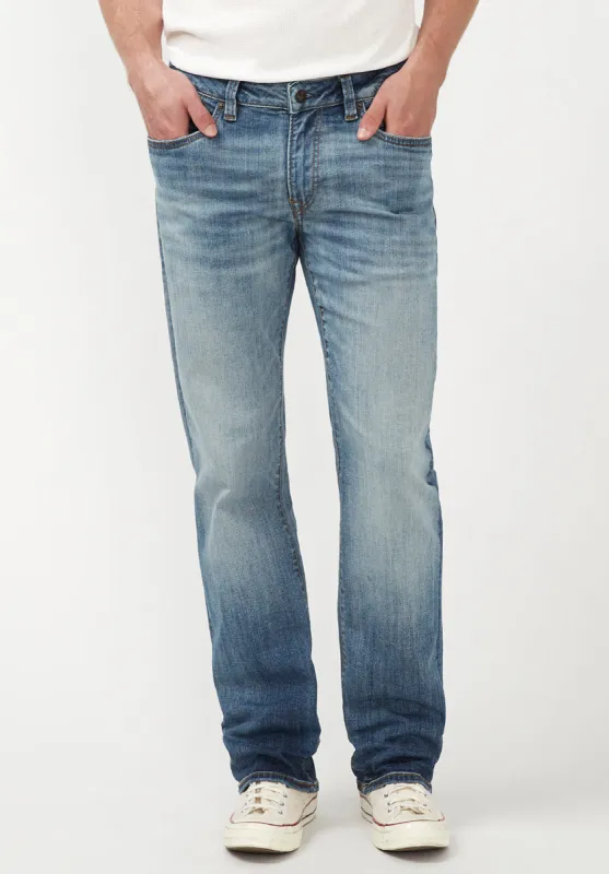 Relaxed Straight Driven Men's Jeans in Sanded Blue - BM22641 sold by Buffalo Jeans