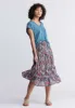 Aletta Women’s Floral Print Long Skirt, Spring Meadow - WS0006P sold by Buffalo Jeans