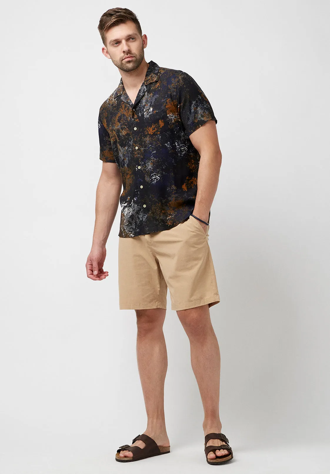 Hanuzo Men's Stretch Shorts in Tan - BM23998 sold by Buffalo Jeans product image thumbnail 5