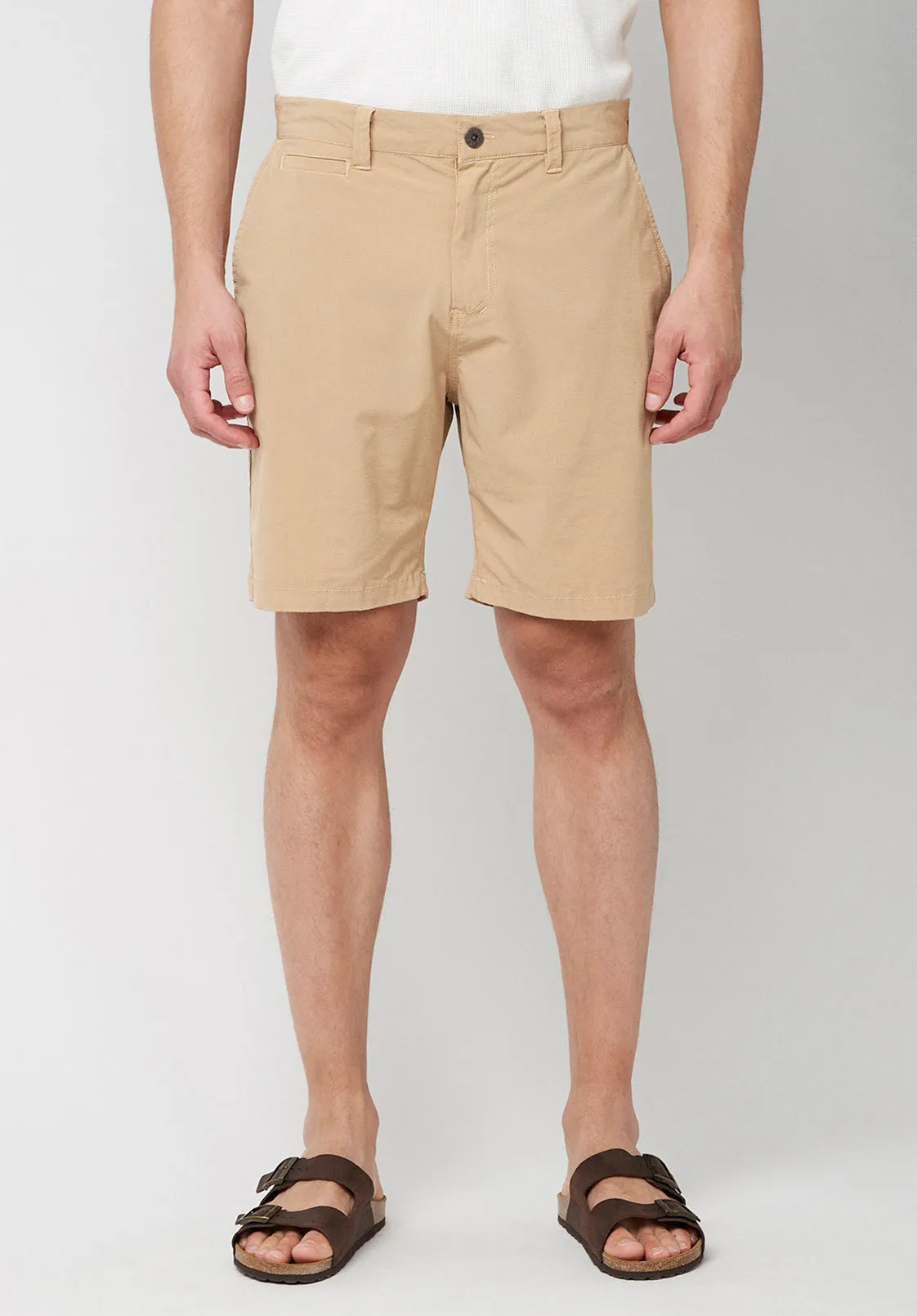 Hanuzo Men's Stretch Shorts in Tan - BM23998 sold by Buffalo Jeans