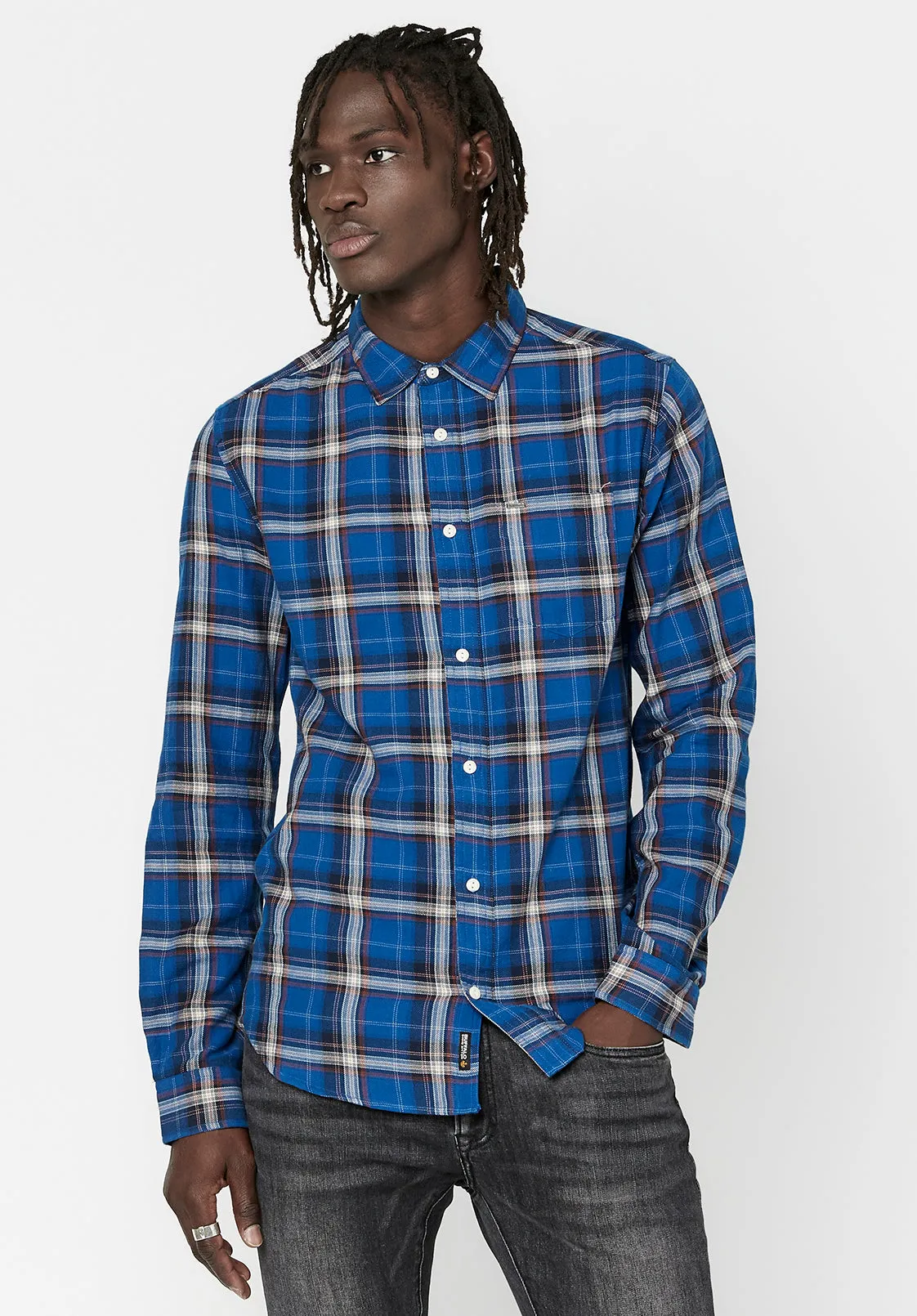 Twill Plaid Satwil Shirt - BM23650 sold by Buffalo Jeans