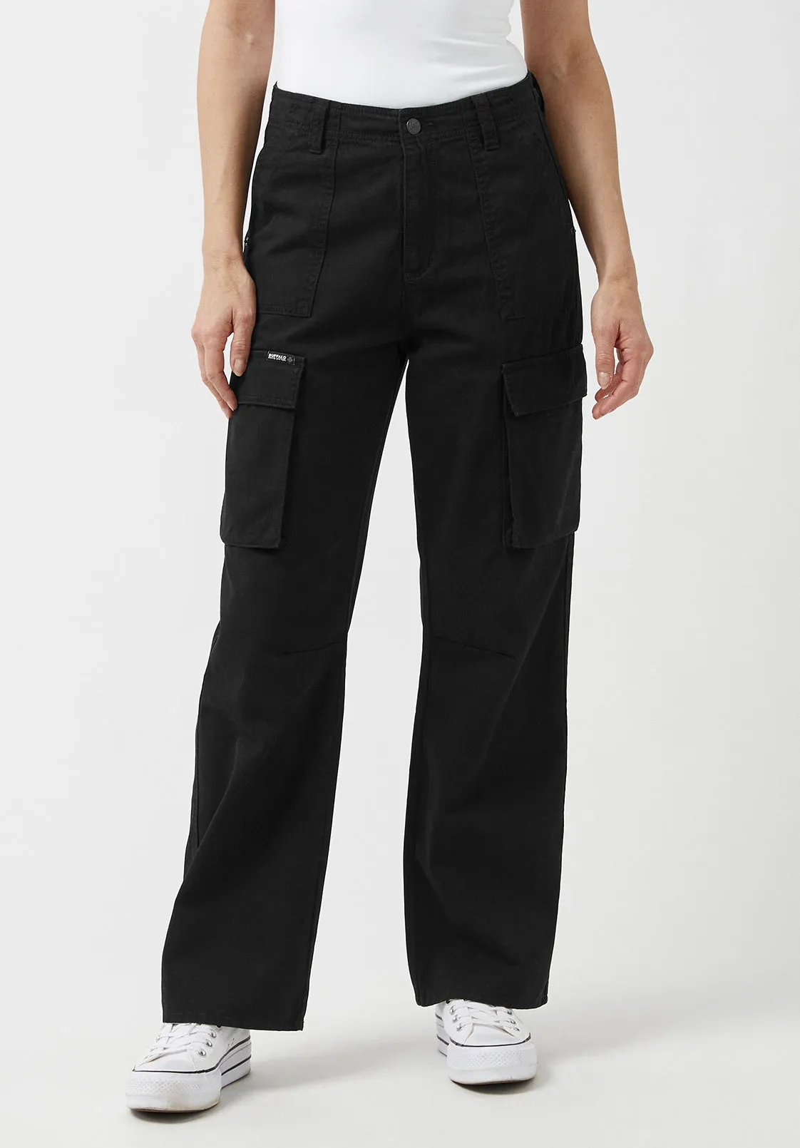 Low Rise Straight Gia Black Cargo Pants - BL15915 sold by Buffalo Jeans product image thumbnail 5