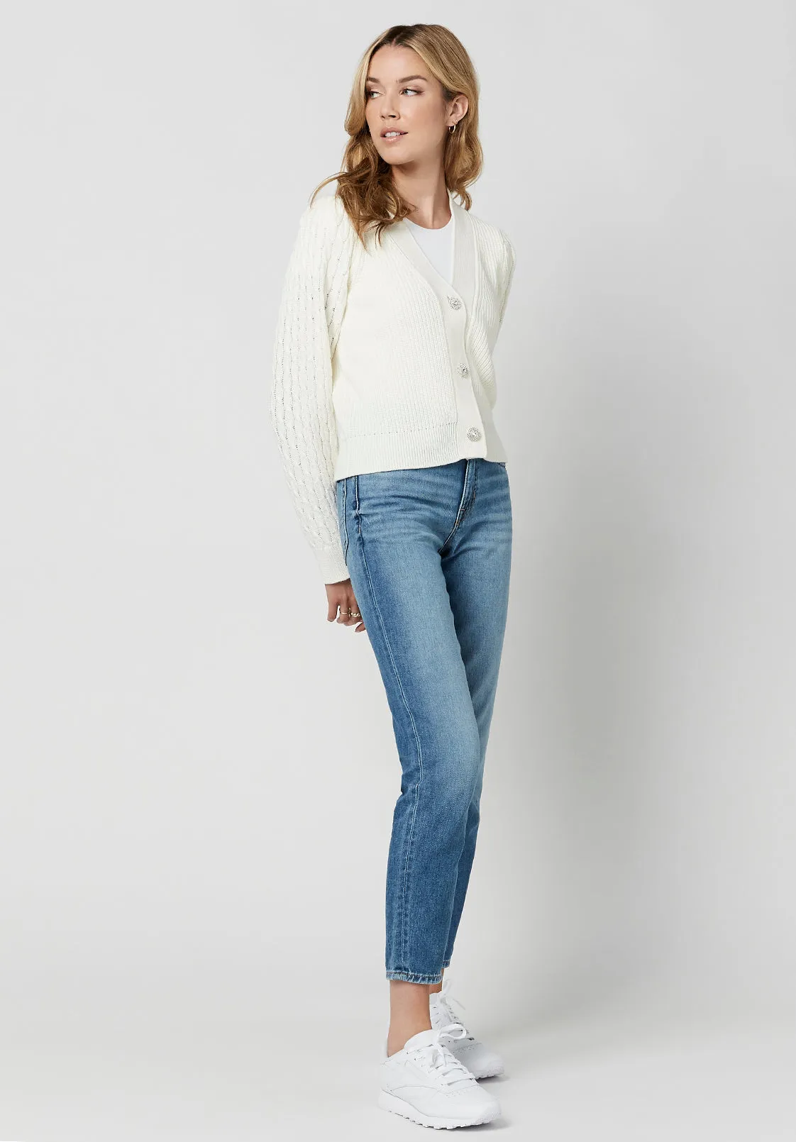 Mercedes Cableknit Sleeve Women's Cardigan - SW0587H sold by Buffalo Jeans product image thumbnail 5