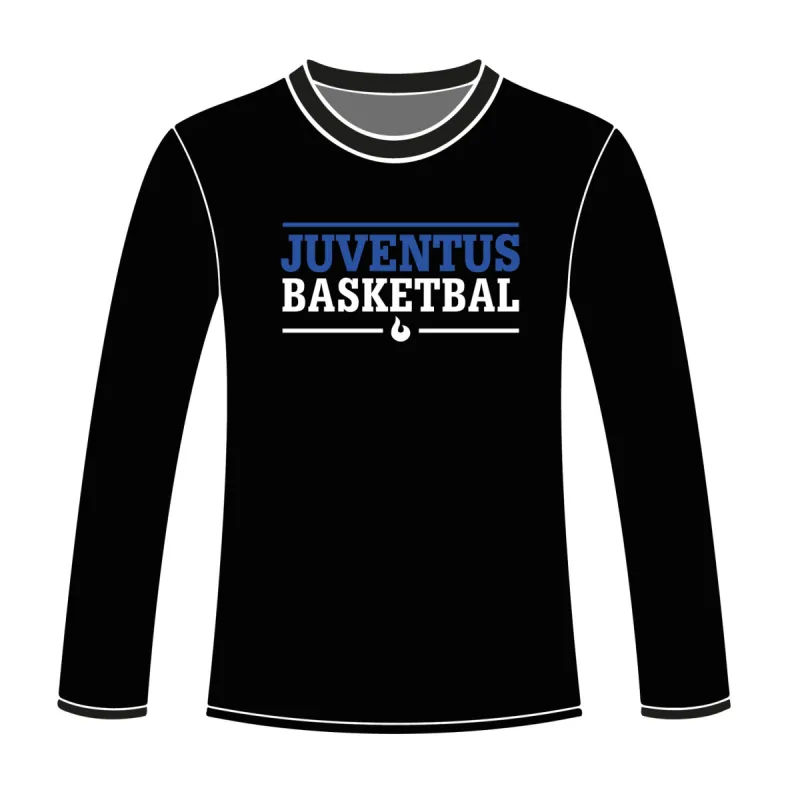 S.B.V. Juventus Longsleeve Tekst Zwart sold by Burned Sports