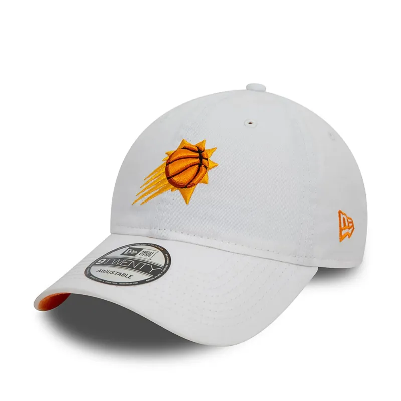 Phoenix Suns 9Twenty Adjustable Cap White Orange sold by Burned Sports