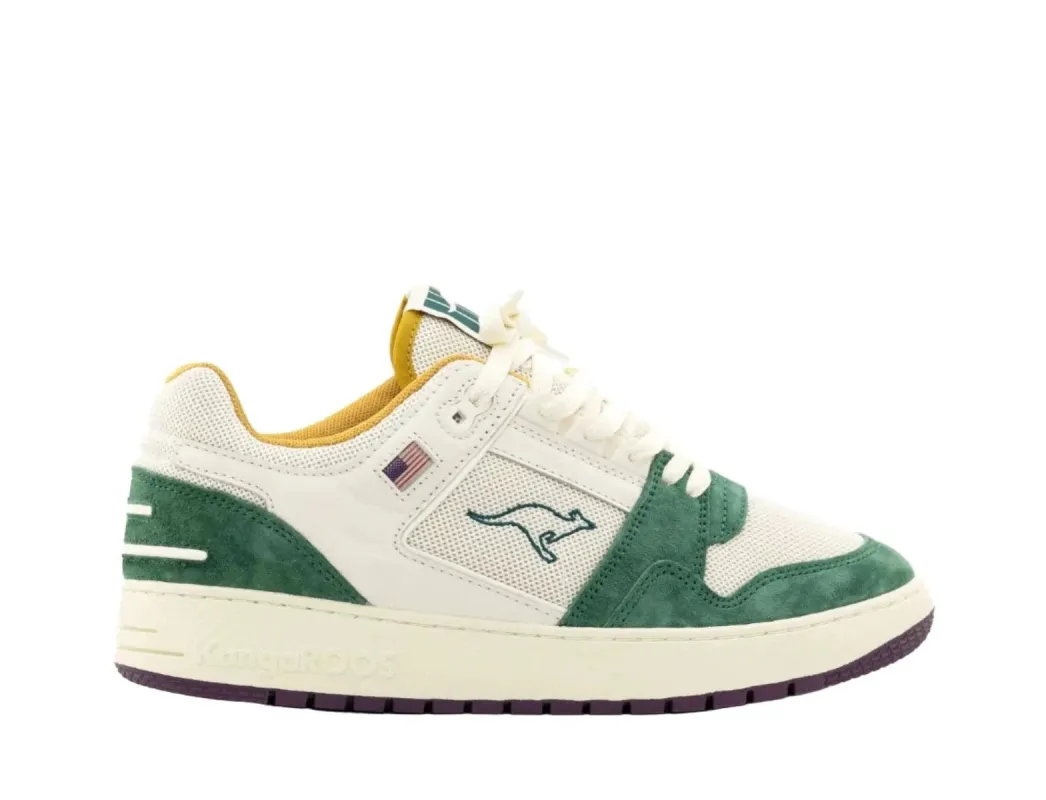 Hot Shot Lo Varsity Evergreen Cream sold by Burned Sports