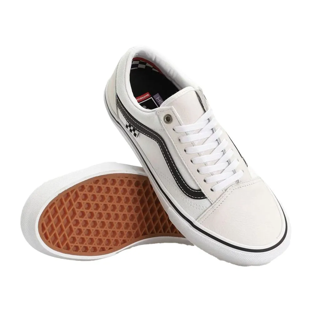 Skate Old Skool Leather White sold by Burned Sports product image thumbnail 4
