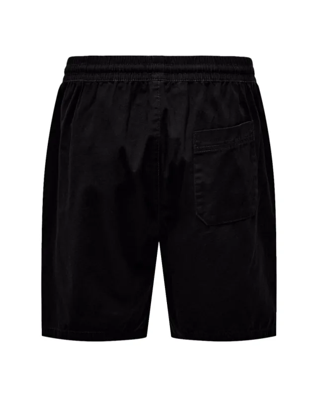 Only & Sons Tel Ribstop Short Zwart sold by Burned Sports