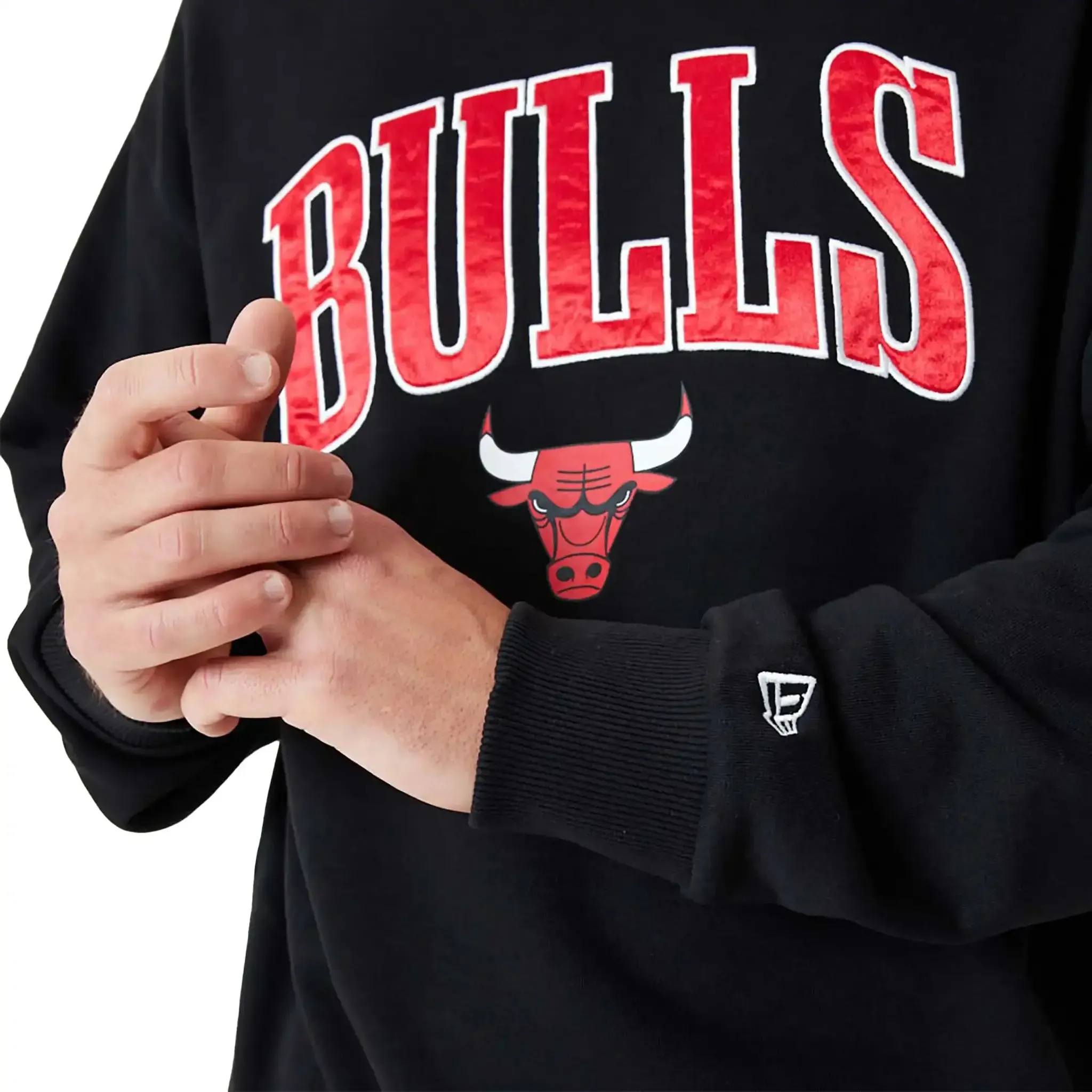 Chicago Bulls NBA Applique Crewneck Black sold by Burned Sports product image thumbnail 2