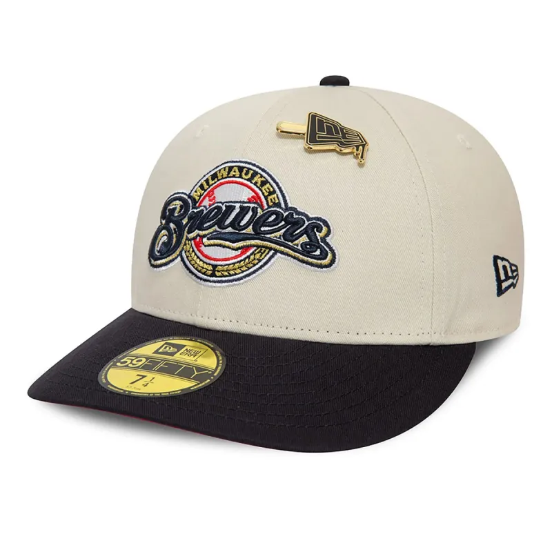 Milwaukee Brewers MLB Pin Low Profile 59FIFTY Fitted Cap sold by Burned Sports